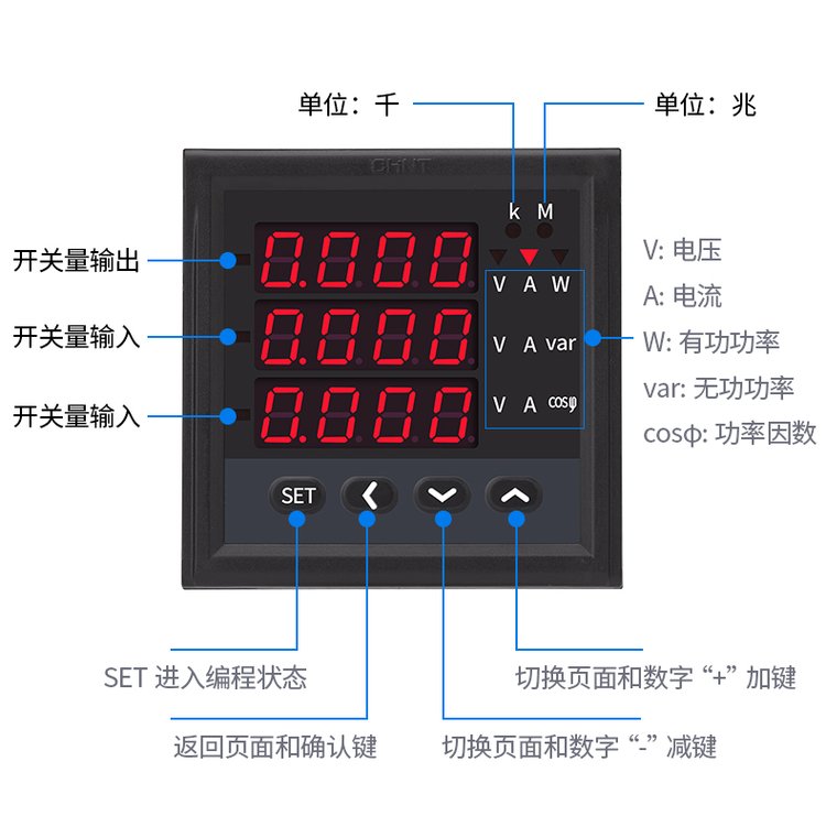 正泰多功能電力儀表 單三相智能監測的得力助手